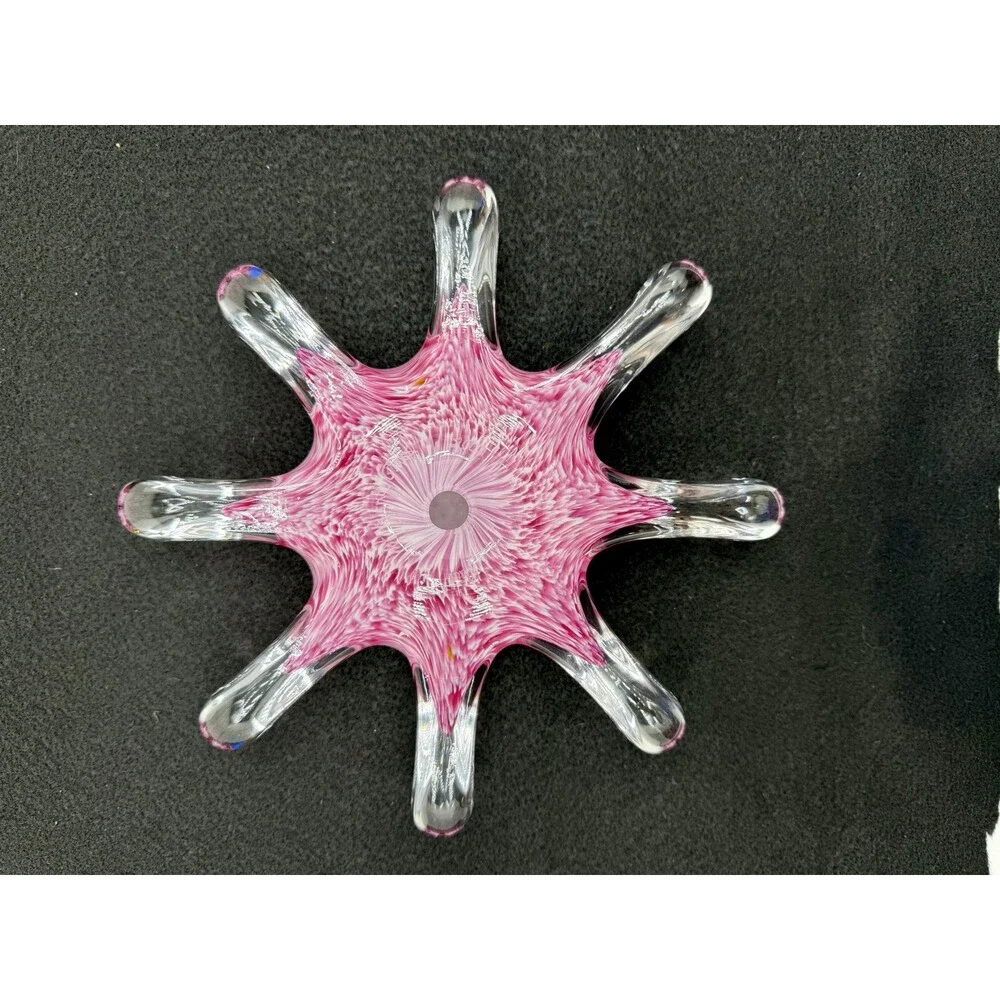 Hot Island Glass Maui Art Glass Pink Starfish Paperweight 2002